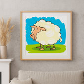 Cartoon Sheep Poster