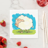 Cartoon Sheep Servet (Insitu)