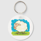 Cartoon Sheep Sleutelhanger (Voorkant)