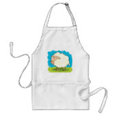 Cartoon Sheep Standaard Schort (Voorkant)