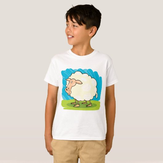 Cartoon Sheep T-shirt (Voorkant volledig)