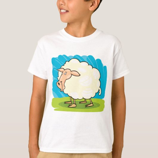 Cartoon Sheep T-shirt (Voorkant)