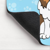 Cartoon Sheltie Mousepad Muismat (Hoek)