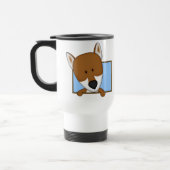 Cartoon Shiba Inu Reisbeker (Links)