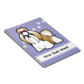 Cartoon Shih Tzu (show snijden) Notitieboek (Rechterzijde)
