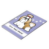 Cartoon Shih Tzu (show snijden) Notitieboek (Linkerzijde)