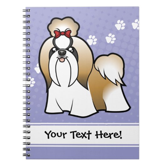 Cartoon Shih Tzu (show snijden) Notitieboek (Voorkant)