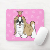Cartoon ShihTzu Mousepad Muismat (Met muis)