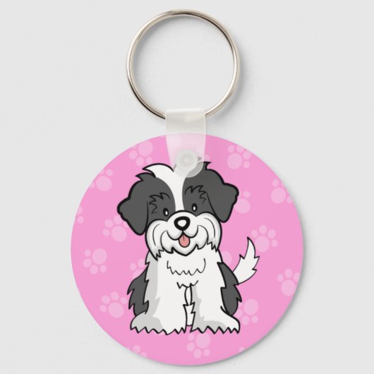 Cartoon ShihTzu Sleutelhanger (Voorkant)