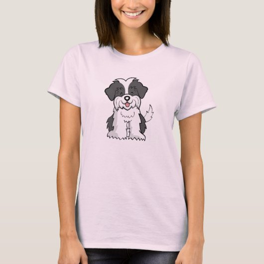 Cartoon ShihTzu T shirt (Voorkant)