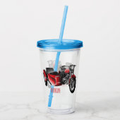 Cartoon Sidecar Acryl Drinkbeker (Achterkant)