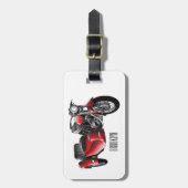 Cartoon Sidecar Bagagelabel (Voorkant verticaal)