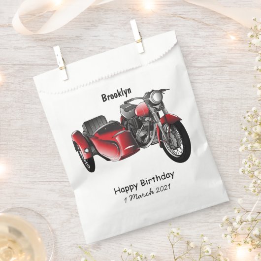 Cartoon Sidecar Bedankzakje (Geknipt)