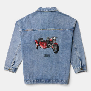 Cartoon Sidecar Denim Jacket