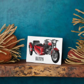 Cartoon Sidecar Fotoplaat (Zijkant)
