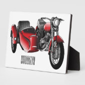 Cartoon Sidecar Fotoplaat (Zijkant)