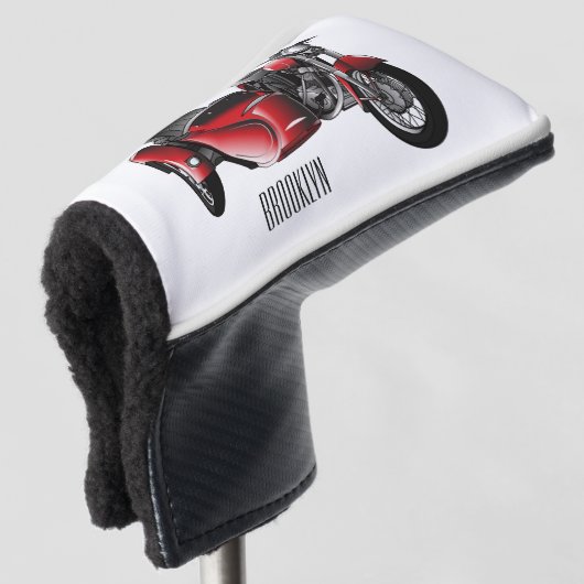 Cartoon Sidecar Golfheadcover (3/4 voorkant)