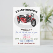 Cartoon Sidecar Kaart (Staand voorkant)