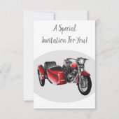 Cartoon Sidecar Kaart (Achterkant)