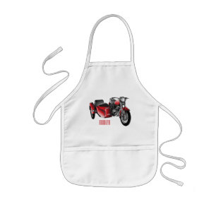Cartoon Sidecar Kinder Schort