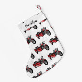 Cartoon Sidecar Kleine Kerstsok (Achterkant (Hangend))