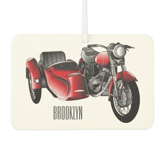 Cartoon Sidecar Luchtverfrisser (Voorkant)