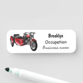 Cartoon Sidecar Naamplaatje (In situ)