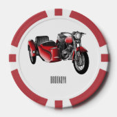 Cartoon Sidecar Poker Chips (Voorkant)