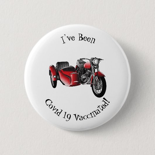 Cartoon Sidecar Ronde Button 5,7 Cm (Voorkant)