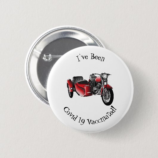 Cartoon Sidecar Ronde Button 5,7 Cm (Voorkant /achterkant)