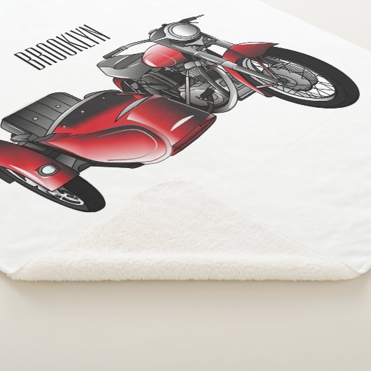 Cartoon Sidecar Sherpa Deken (3/4)