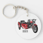 Cartoon Sidecar Sleutelhanger (Voorkant)