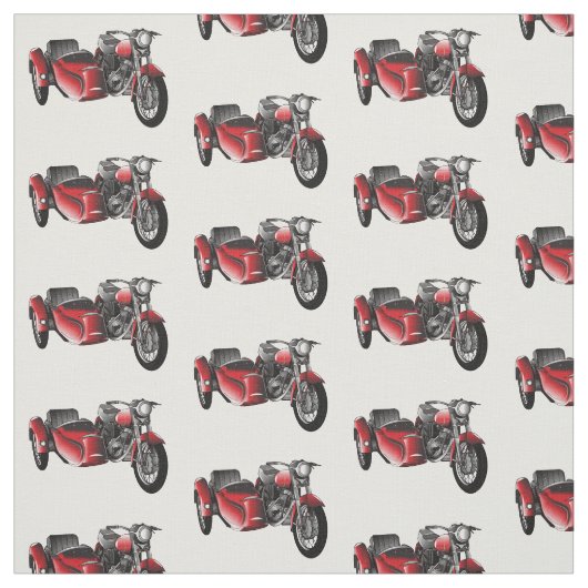 Cartoon Sidecar Stof (Swatch)