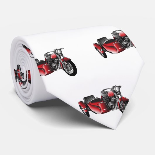 Cartoon Sidecar Stropdas (Opgerold)