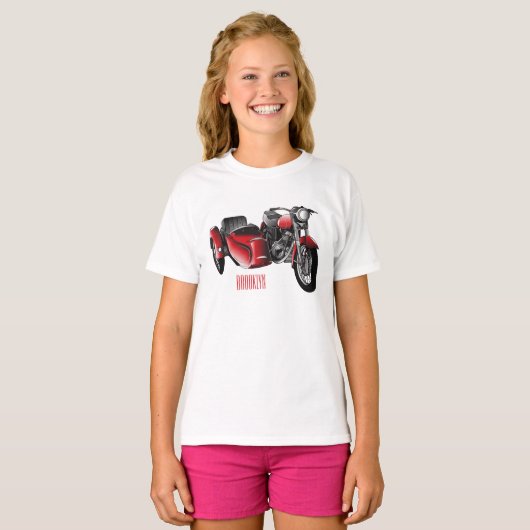 Cartoon Sidecar T-shirt (Voorkant volledig)