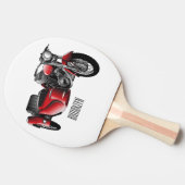 Cartoon Sidecar Tafeltennisbatje (Zijkant)