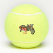 Cartoon Sidecar Tennisballen (Achterkant)
