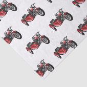 Cartoon Sidecar Tissuepapier (Detail)