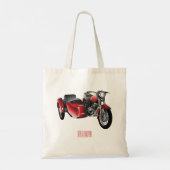 Cartoon Sidecar Tote Bag (Achterkant)