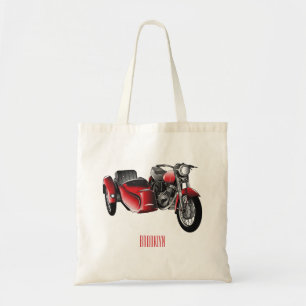 Cartoon Sidecar Tote Bag