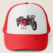 Cartoon Sidecar Trucker Pet (Voorkant)