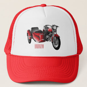 Cartoon Sidecar Trucker Pet