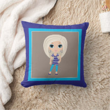 Cartoon Sierkussen vrouw