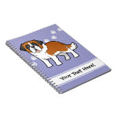Cartoon Sint-Bernard Notitieboek (Rechterzijde)
