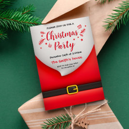 Cartoon Sinterklaaspak met baard riemgesp Kaart