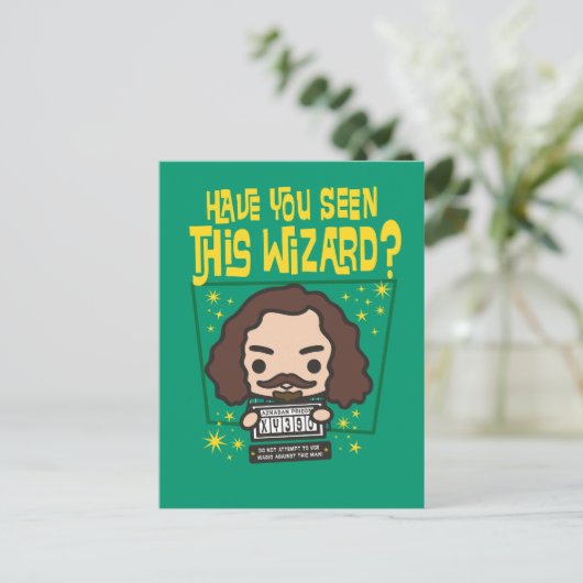 Cartoon Sirius Black Gezocht Poster Grafisch Briefkaart (Staand voorkant)
