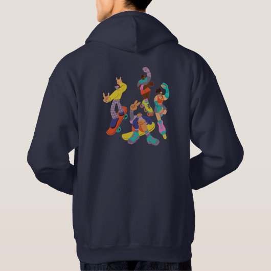 cartoon Skaters Sweatshirt (Achterkant)