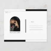 Cartoon Skelet Bruid + bruidegom Save the Date Aankondigingskaart (Achterkant)