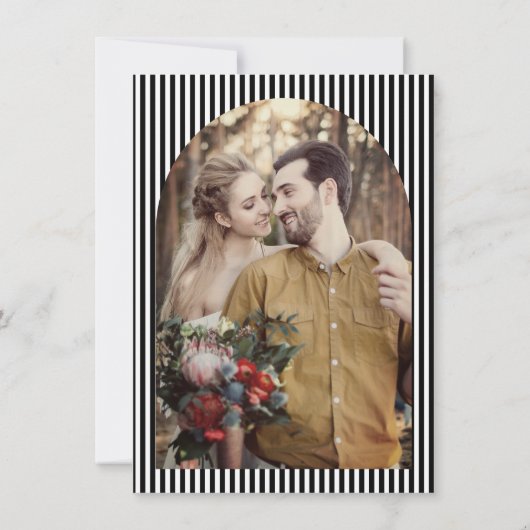 Cartoon Skelet Bruid + bruidegom Save the Date Kaart (Achterkant)