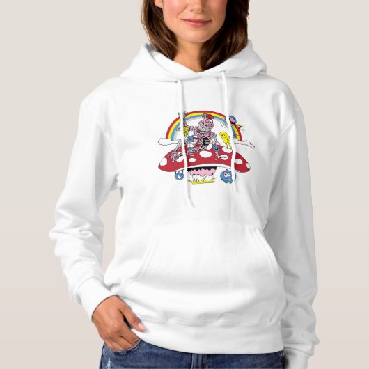 Cartoon skelet hoodie (Voorkant)
